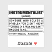 計装名詞楽器インストラクター おもしろい シール (シート)