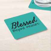 計賛美外の スクエアペーパーコースター (アングル)