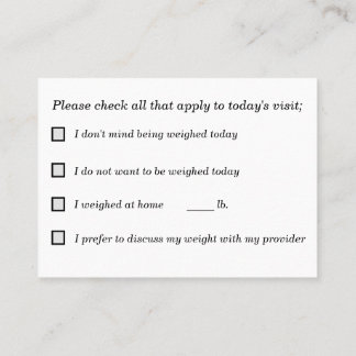 計量に関する共通の意思決定 名刺