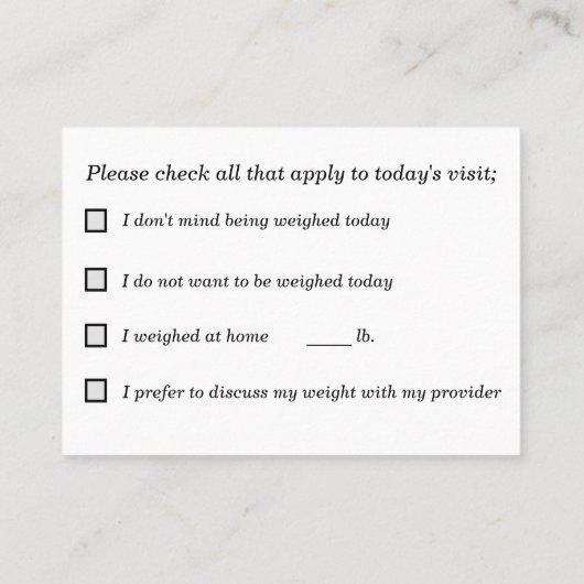 計量に関する共通の意思決定 名刺 (裏面)