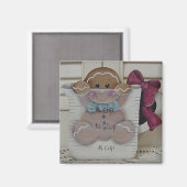 計量カップのジンジャーブレッドベビー マグネット (正面/裏面)