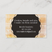 計量カップはパン屋の名刺をスプーンでつぎます 名刺 (裏面)