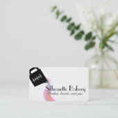 計量カップスプラッシュベーカリーベーキングパティシエ 名刺 (スタンド正面)