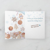 計量カップ注ぎクリスマスクッキーベーキングホール シーズンカード (内部)