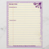 計量スプーンベーキングベーカリーパーソナライズされたレシピ (正面)