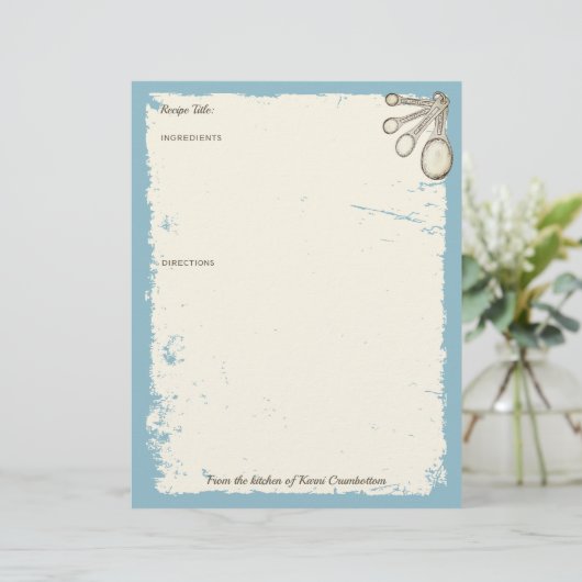 計量スプーンベーキングベーカリーパーソナライズされたレシピ (スタンド正面)