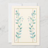 計離れ画の変更ブライダルシャワーカード 招待状 (裏面)