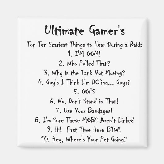 討ち入り時に耳にする最悪の10点を超える マグネット (正面)