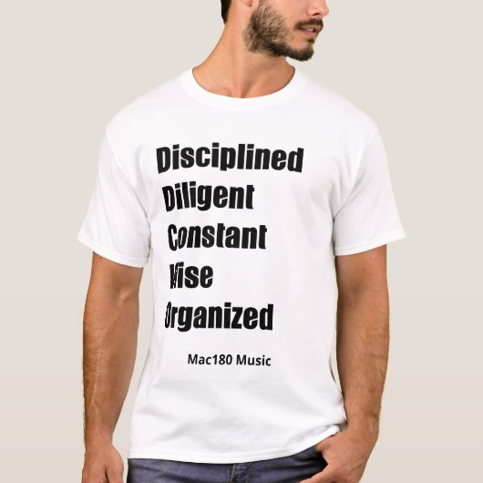 訓練された勤勉な一定した賢い整頓されていたティー Tシャツ (正面)