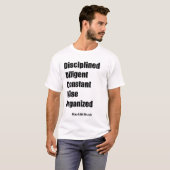 訓練された勤勉な一定した賢い整頓されていたティー Tシャツ (正面フル)