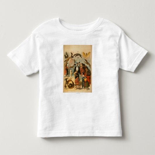 訓練された犬の行為の演劇ポスター トドラーTシャツ (正面)
