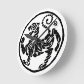 訓練する時間 ラウンド壁時計 (傾斜)