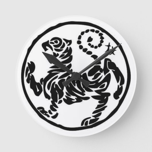 訓練する時間 ラウンド壁時計 (正面)