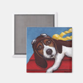 訓練つる中飛んでいるのAceで マグネット (正面/裏面)