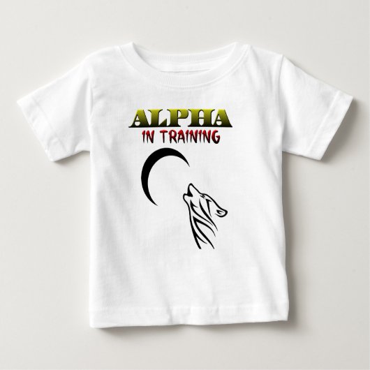 訓練のアルファ ベビーTシャツ (正面)