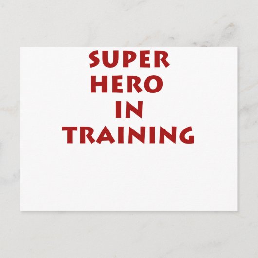 訓練のスーパーヒーロー ポストカード (正面)