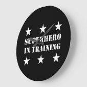 訓練のスーパーヒーロー ラージ壁時計 (傾斜)