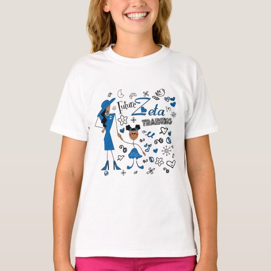 訓練のゼータのファイのベータ女の子のワイシャツの未来のゼータ Tシャツ (正面)