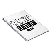 訓練のノートの裁判所の報告 ノートブック (右側)