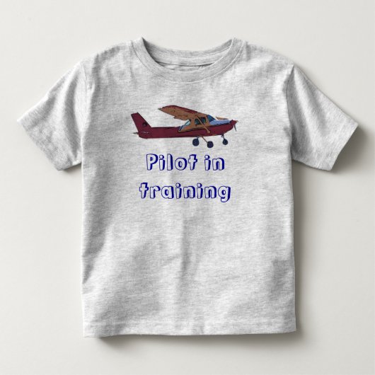 訓練のパイロット トドラーTシャツ (正面)