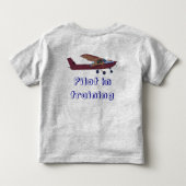 訓練のパイロット トドラーTシャツ (裏面)
