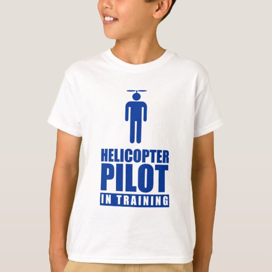 訓練のヘリコプターのパイロット Tシャツ (正面)