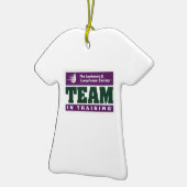 訓練のマラソンdeパリのオーナメントのチーム セラミックオーナメント (左)