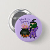 訓練の中の魔女 缶バッジ (正面&裏面)