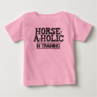 訓練の乳児のTシャツの馬Holic ベビーTシャツ
