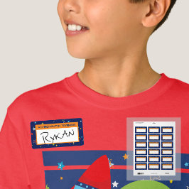 訓練の宇宙飛行士の小さな名前タグシール ラベル