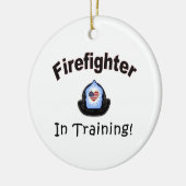 訓練の消防士 セラミックオーナメント (左)