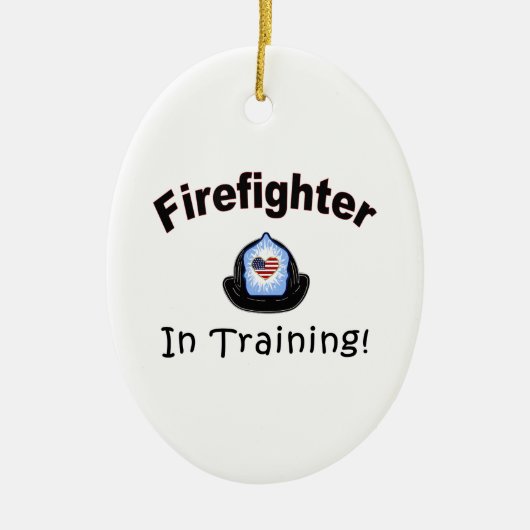 訓練の消防士 セラミックオーナメント (正面)