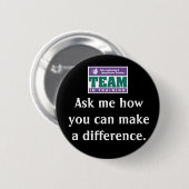 訓練の相違のチームを作って下さい 缶バッジ (正面&裏面)