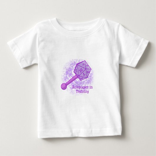 訓練の紫色のRoleplayer ベビーTシャツ (正面)