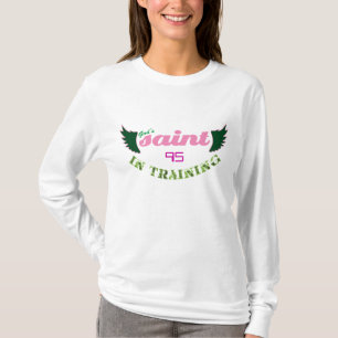 訓練の(ピンクの)女性のキリスト教のフード付きスウェットシャツの聖者 Tシャツ