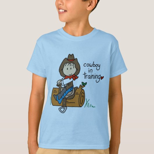訓練のTシャツおよびギフトのカウボーイ Tシャツ (正面)