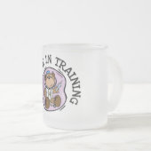 訓練のTシャツおよびギフトの医者 フロストグラスマグカップ (正面右)