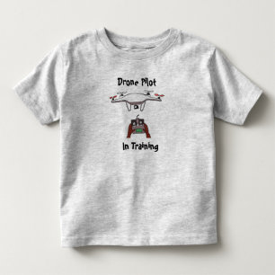 訓練のTシャツの無人機のパイロット トドラーTシャツ