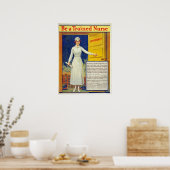 訓練を受けたナースであり、ヴィンテージを復元 ポスター (キッチン)