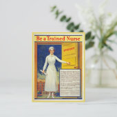 訓練を受けたナースであり、ヴィンテージを復元 ポストカード (スタンド正面)