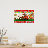 訓練を受けた動物サーカスのリンリングブロスバーナムベイリーズ ポスター (キッチン)