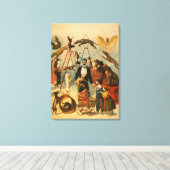 訓練を受けた犬の芝居のポスター キャンバスプリント (インサイチュ (ウッドフロア))