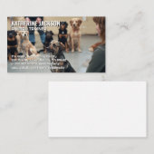 訓練を受ける犬 名刺 (正面/裏面)