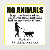 訓練カスタマイズ犬を除き動物を除く ウィンドウサイン (シート)