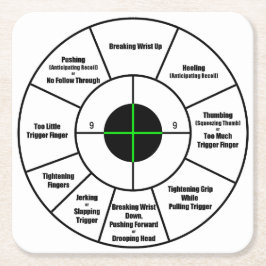 訓練ターゲット スクエアペーパーコースター