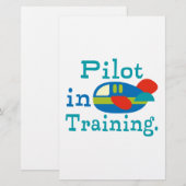 訓練パーソナライズされたパイロット 便箋 (正面/裏面)