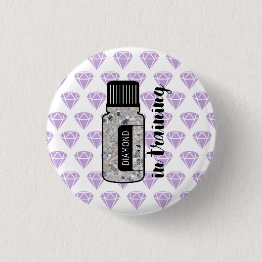 訓練ボタンのダイヤモンド 缶バッジ (正面)