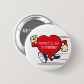 訓練ボタンの義母 缶バッジ (正面&裏面)