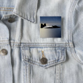 訓練ミッション2を飛行するF/A-22 Raptor 缶バッジ (インサイチュ)