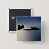 訓練ミッション2を飛行するF/A-22 Raptor 缶バッジ (正面&裏面)